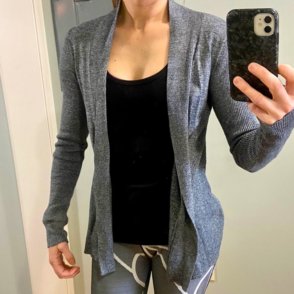 Small dark grey cardigan